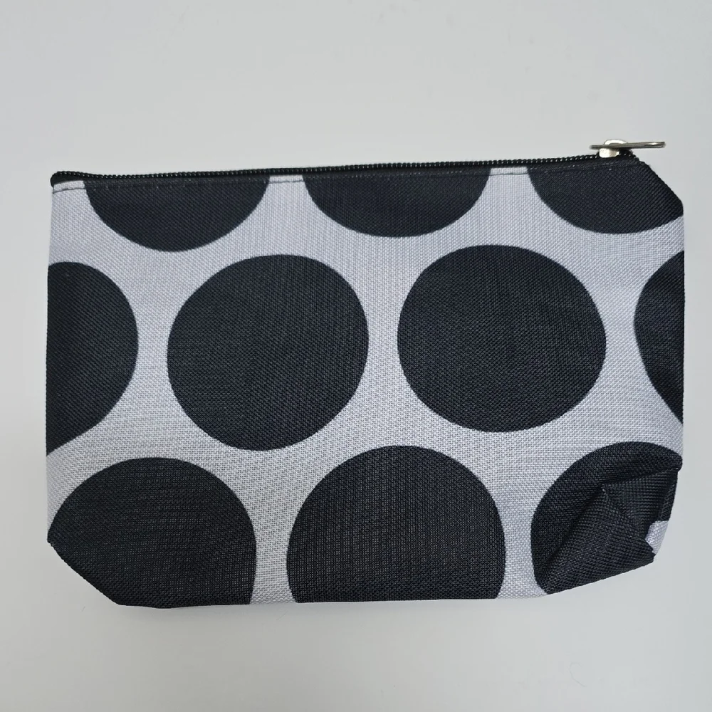 Discounted - Blemish - Black & White Polka Dot Clutch